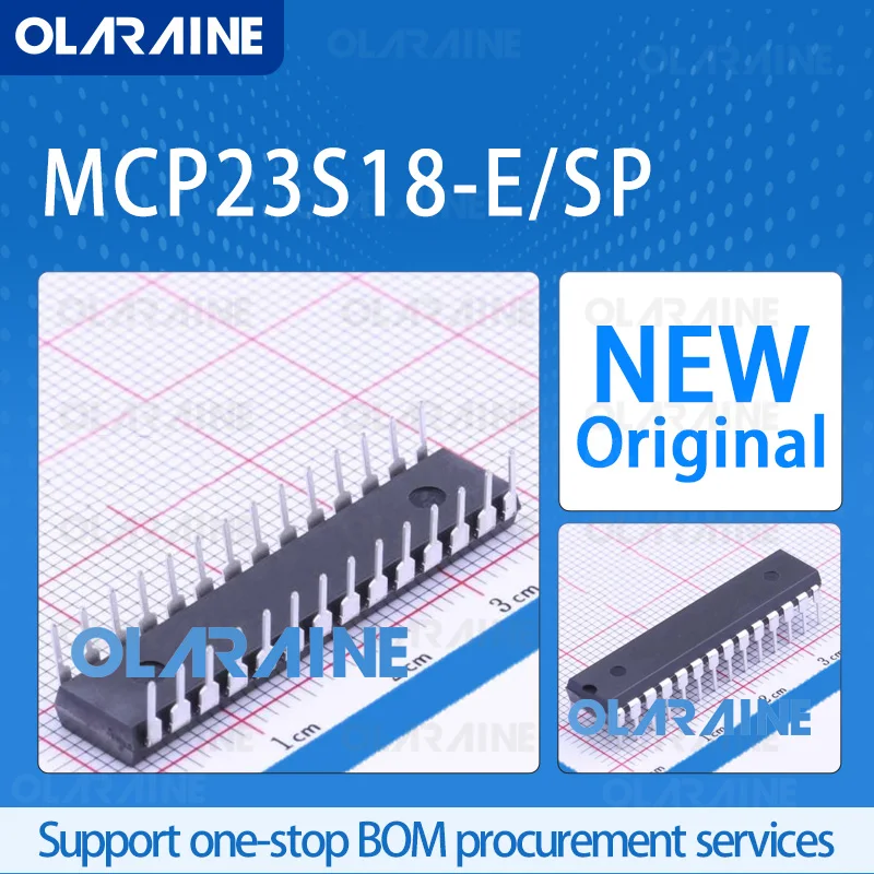 

1/5/10Pcs MCP23S18-E/SP PDIP-28 original 100% New ic chip Interface-I/O expander Serial, SPI 16 I/O Voltage - 5.5 V