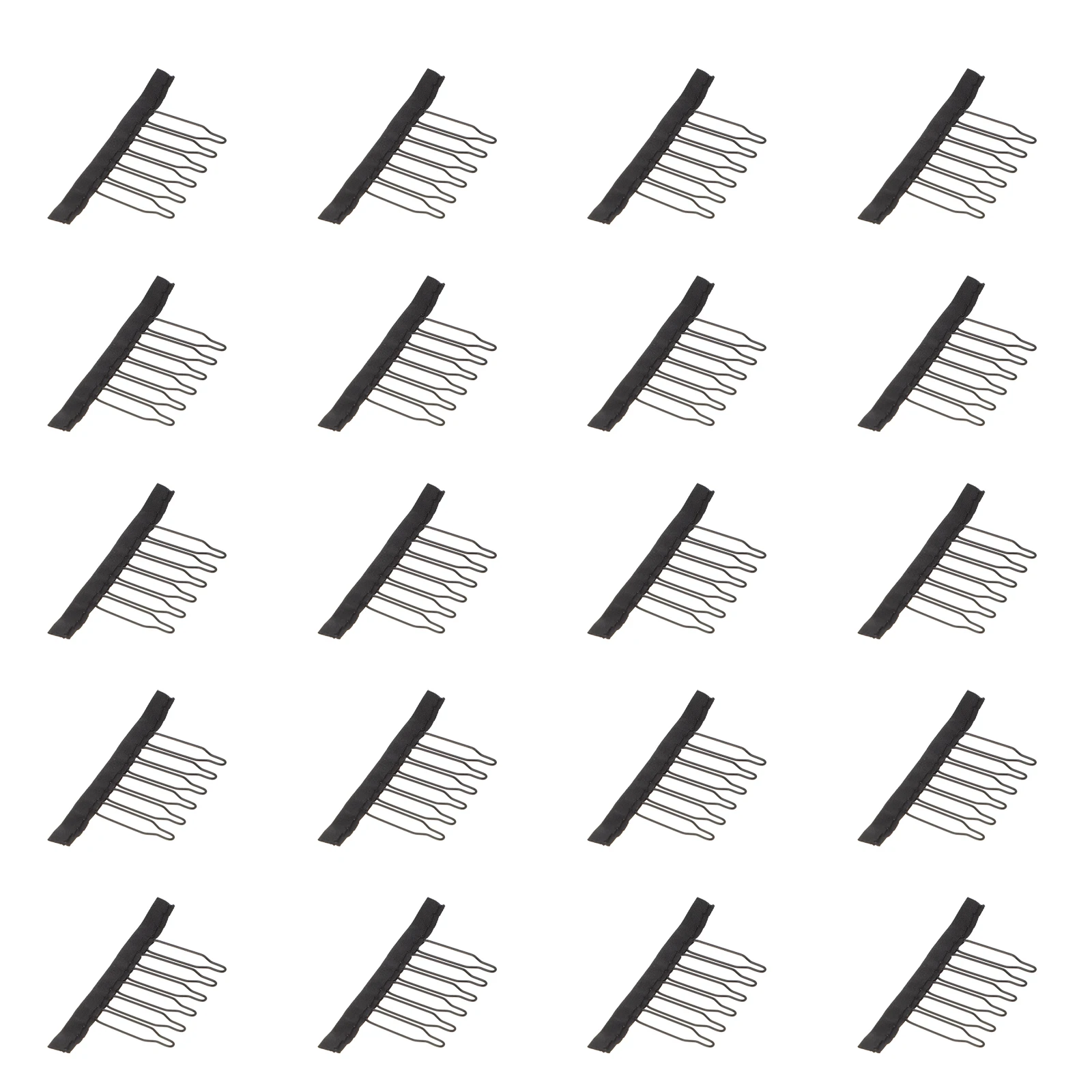 

20pcs Steel Claw Comb Clips Accessories Bulk Caps Making Cloth Premium Material Teeth Design Easy Sew Professional Personal