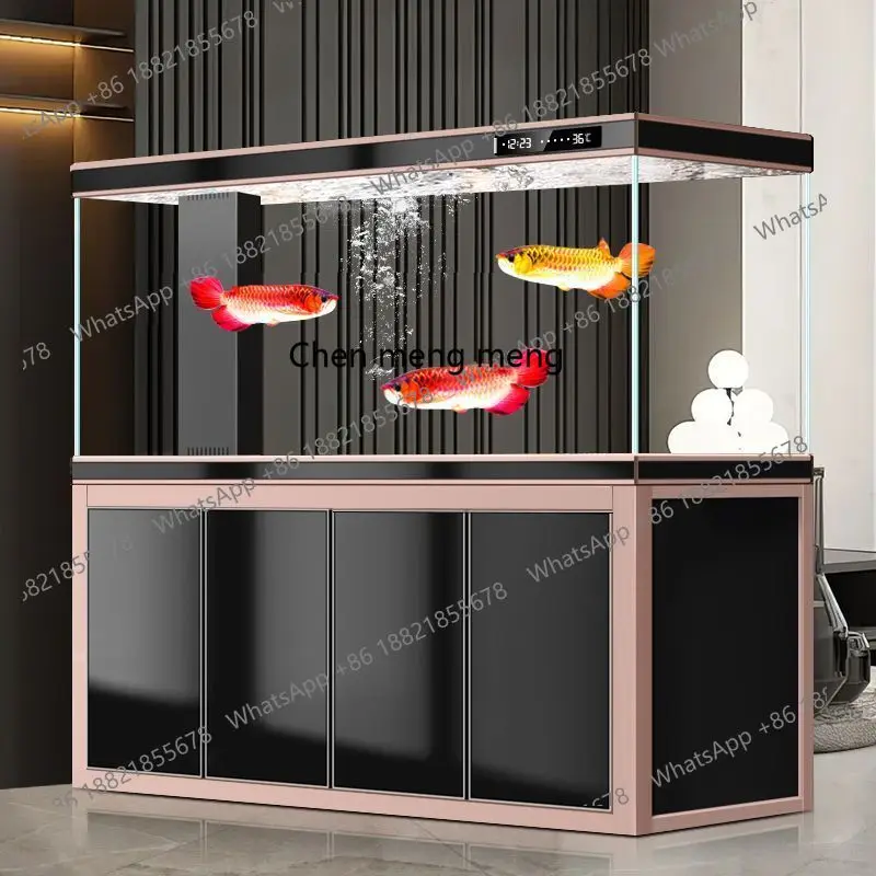 

Large living room for home use, ecological no-change aquarium box, glass bottom filter office fish tank