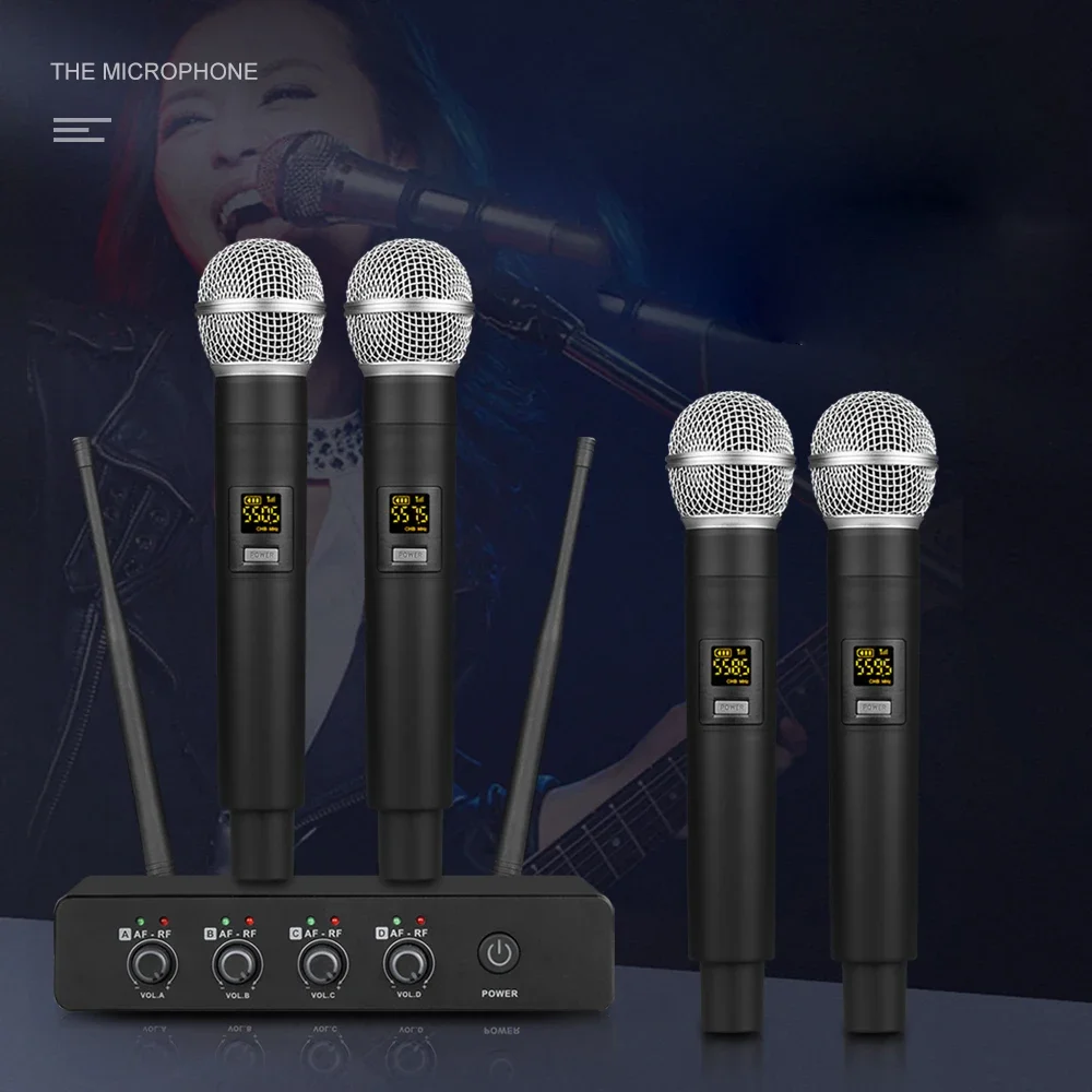 Handheld Design Digital  Mic System Professional  Wireless Microphone