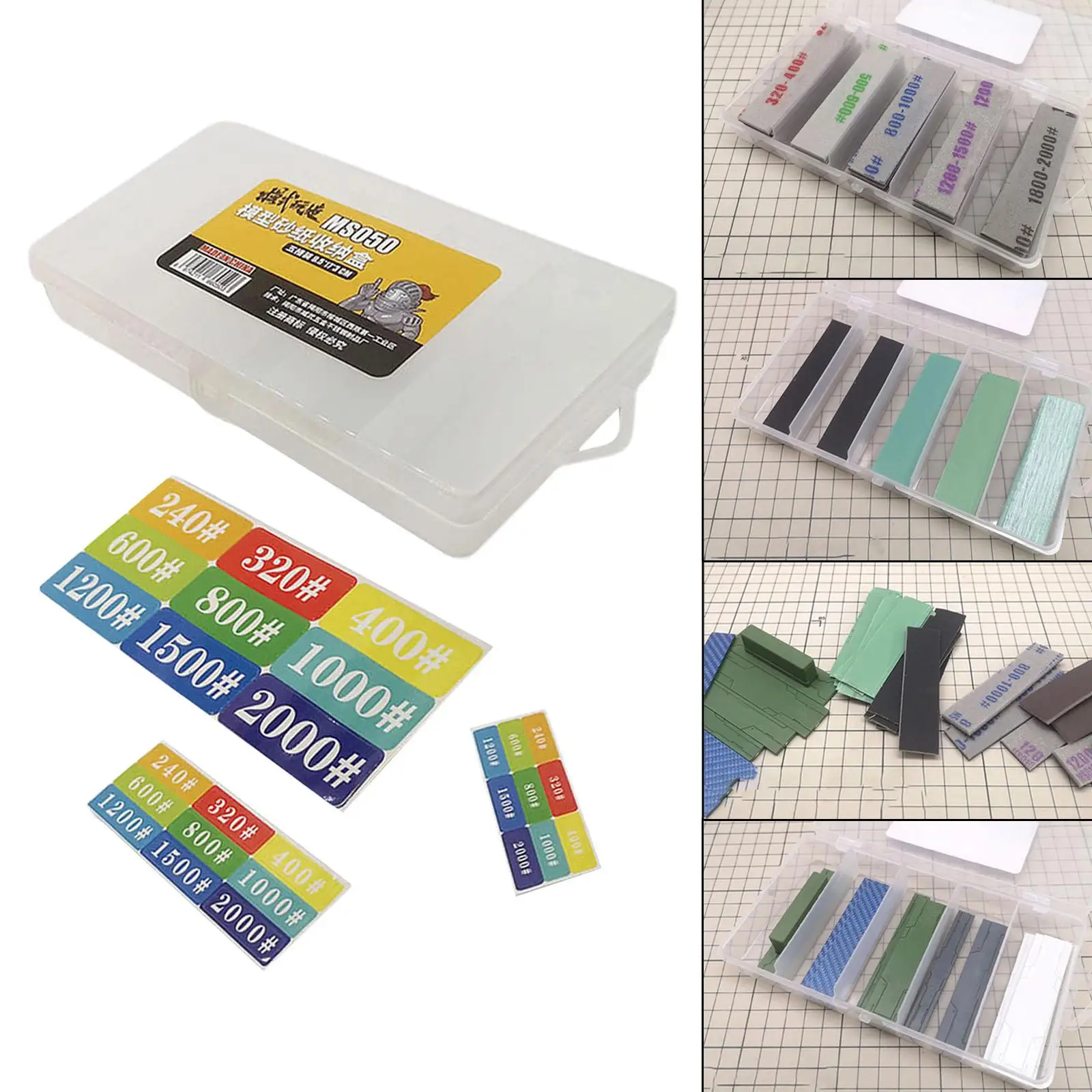 Sandpaper Storage Box Models Grinding Sandpaper DIY Organizer for Sandpaper