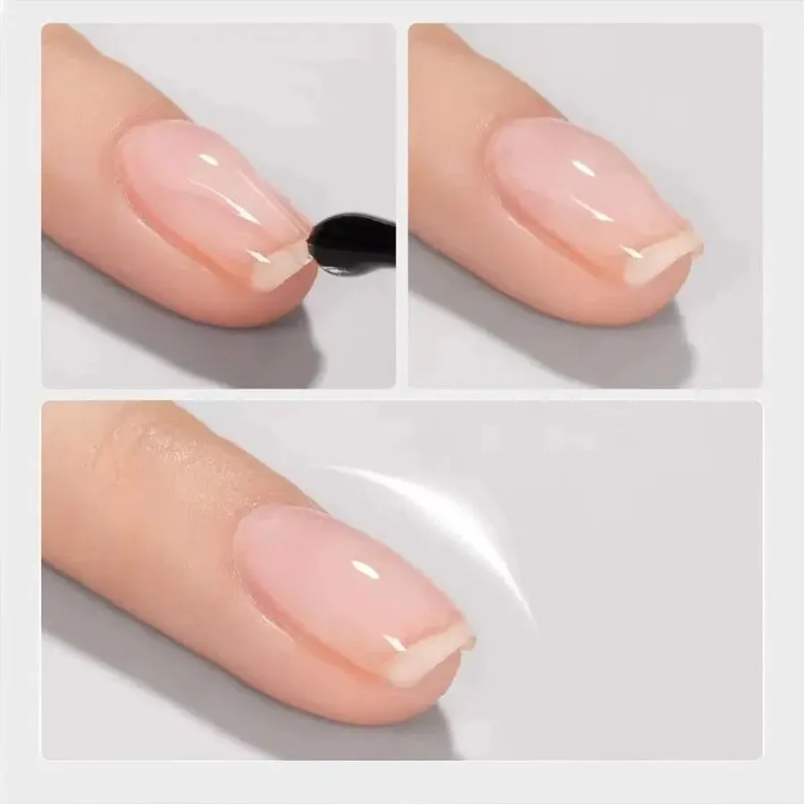 XEIJAYI gel constructor transparente para uñas, esmalte fortalecedor, gel de extensión, base en frasco, removible con UV LED 4