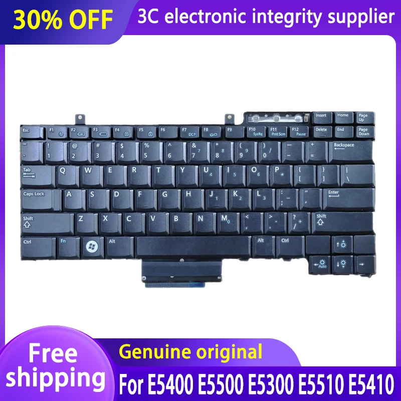 

Original New For Dell Latitude E5400 E5500 E5300 E5510 E5410 Series Keyboard For laptop NO-Backlit Black