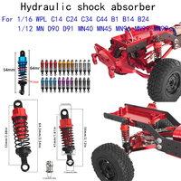 64mm Oil Filled Type Metal Shock Absorber With Shock Tower For WPL C14 C24 MN D90 D91 MN99 99s RC Car Adjustable Upgrade Parts