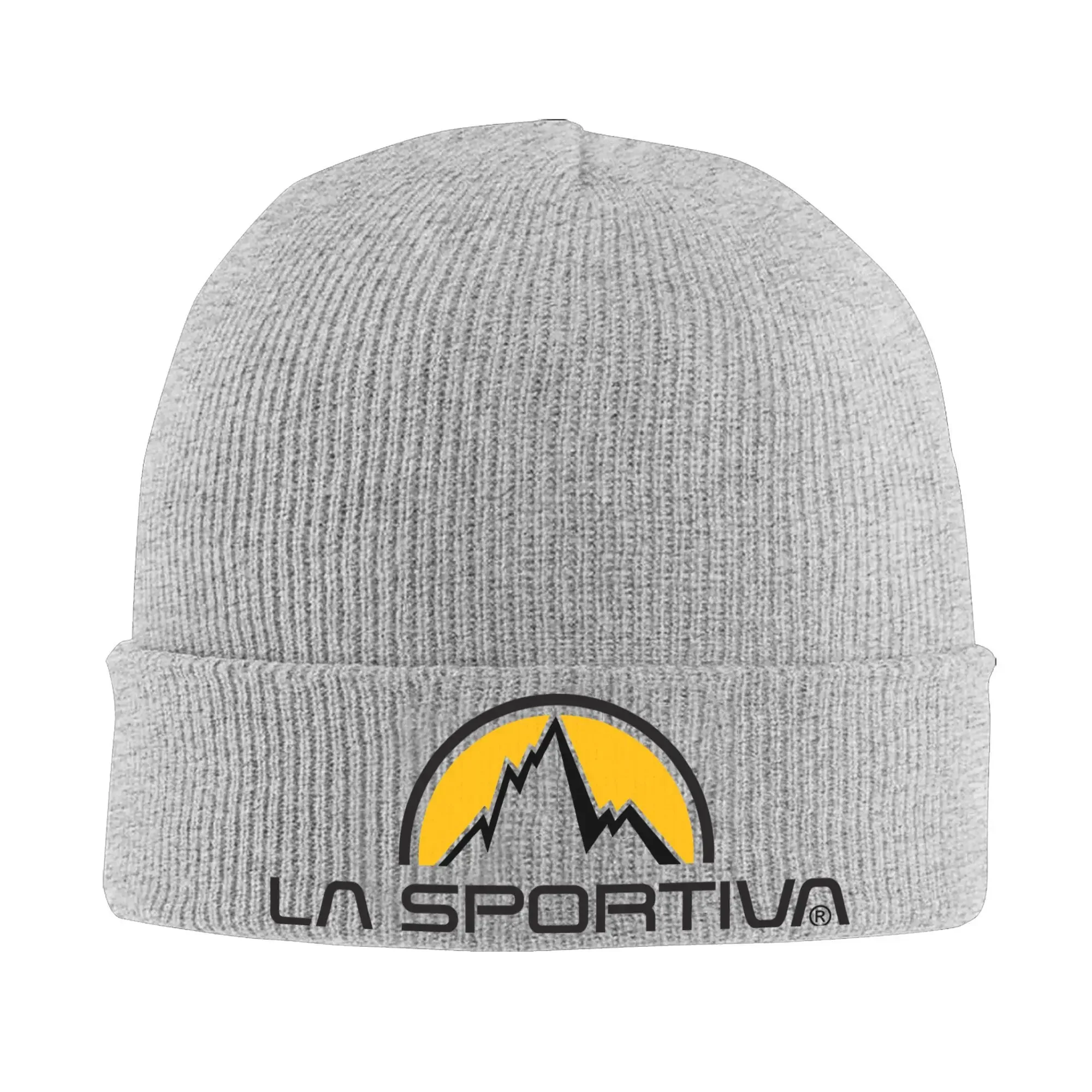 La Sportiva Logo Knitted Caps Women's Men's Beanies Autumn Winter Hats Acrylic  Crochet Melon Cap