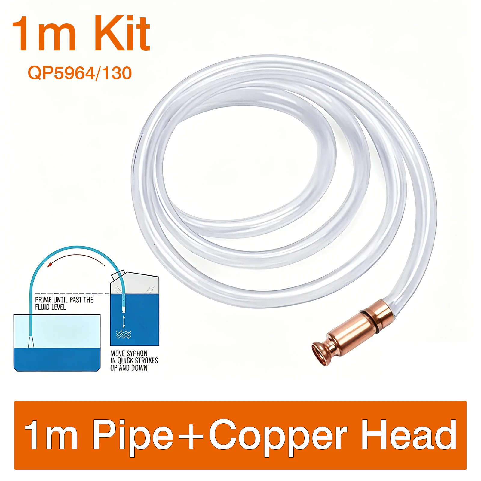 Bomba de aceite de autosucción, tubo de llenado de cobre, accesorios de tubería de aceite de bombeo Manual, conector de sifón, coctelera de agua y