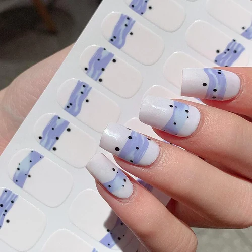 Imagen 2 del producto Pegatinas autoadhesivas para uñas, envolturas para uñas decoradas, manicura DIY, calcomanías para decoración de uñas, herramientas, prensa en uñas postizas