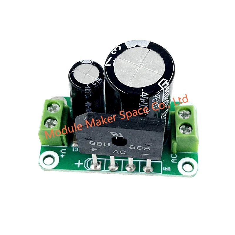 4700μF/35V 단일 전원 공급 장치 보드 - 증폭기 및 DIY 오디오용 8A 고전류 정류기 필터 모듈(비조정)