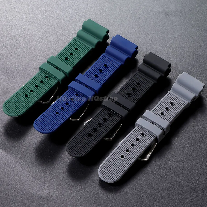 สายซิลิโคน 20 มม.22 มม.ยางนุ่มสําหรับ Seiko SKX007 009 สร้อยข้อมือกันน้ําดําน้ํา Writsband กีฬานาฬิกา