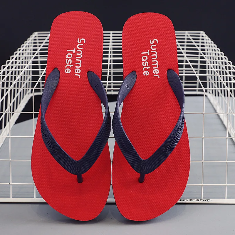 New Men Indoor Home Slippers Summer Non-Slip Light Hotel Shoes Couple Soft Bottom Sandals Slippers Male Flat Shoes Flip Flops