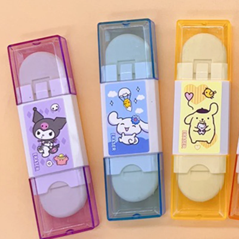 Sanrio 24/48pcs Double-headed Eraser Cute Cartoon Children\'s Pencil Eraser 2b Students Learning Stationery Student office Gifts