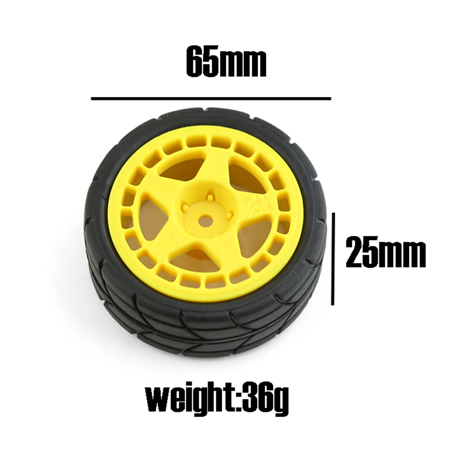 1/10 RC Rally Racing Plastic Wheel Rim 26mm Rubber Tire For TAMIYA TT02 XV01 HSP HPI KYOSHO WLtoys