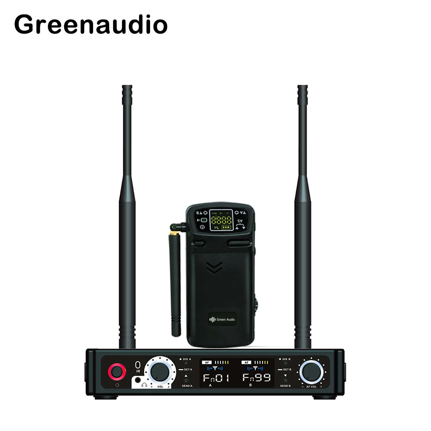 

GAW-M802 stereo in ear monitor system wireless monitor system lightweight and small size 655-679MHZ