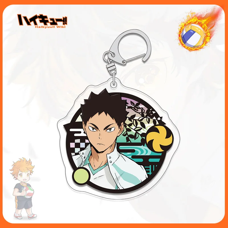 Volleyball Anime Acrylic Key Chains Shoyo Tobio Kageyama Kei Tsukishima Kotaro Bokuto Fashion Jewelry Pendant for Birthday Gifts