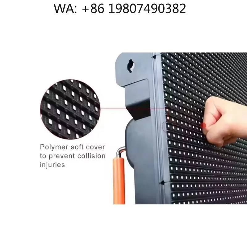 Full Color LED Fence Display Screen, High Brightness Waterproof Panel for Outdoor Football Field Sports Commercial Advertising P