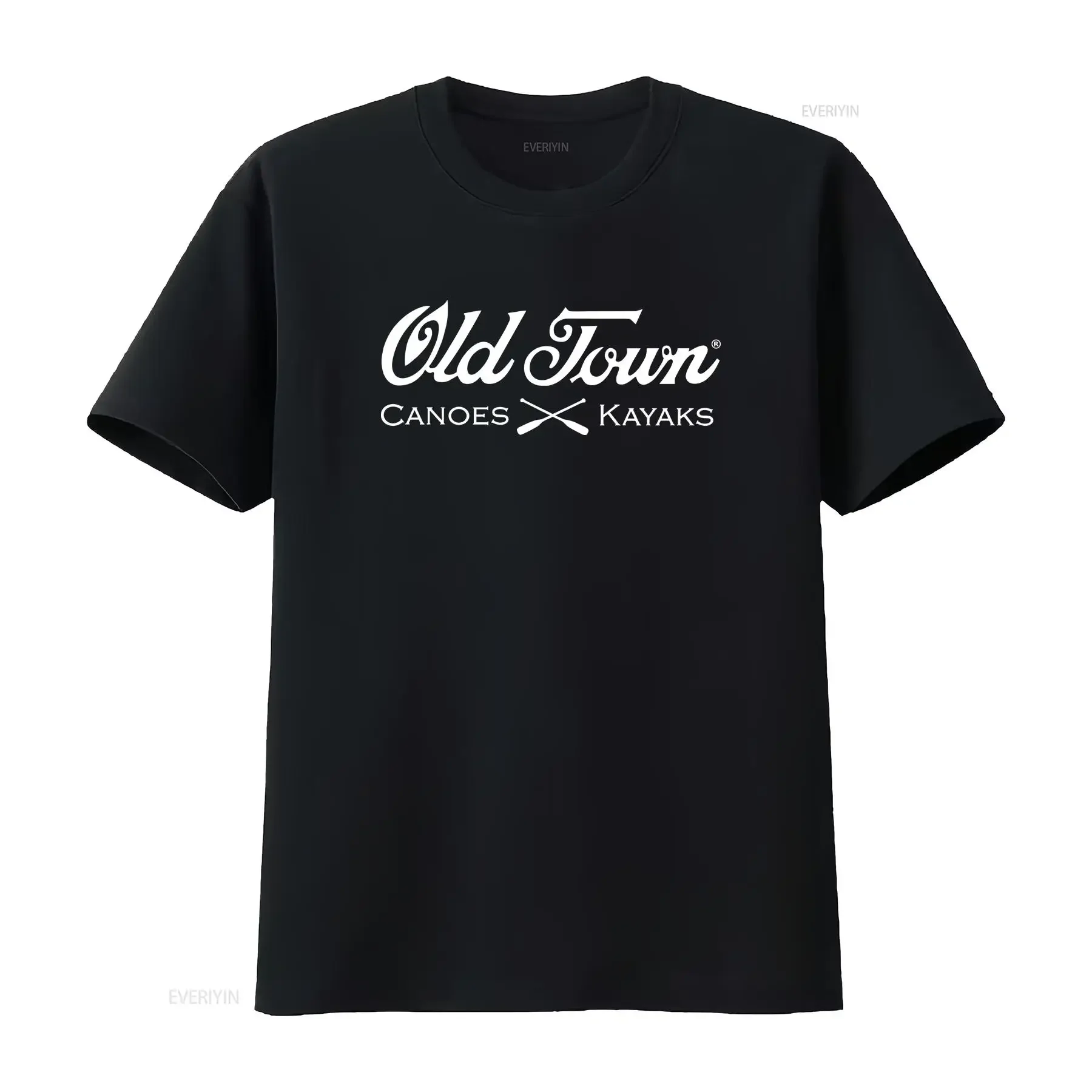 Old Town Canoe Kayak Fishing Hunting River Lake Ocean Black T shirt Size S To 5X vintage Washed Soft graphic Casual Stretched