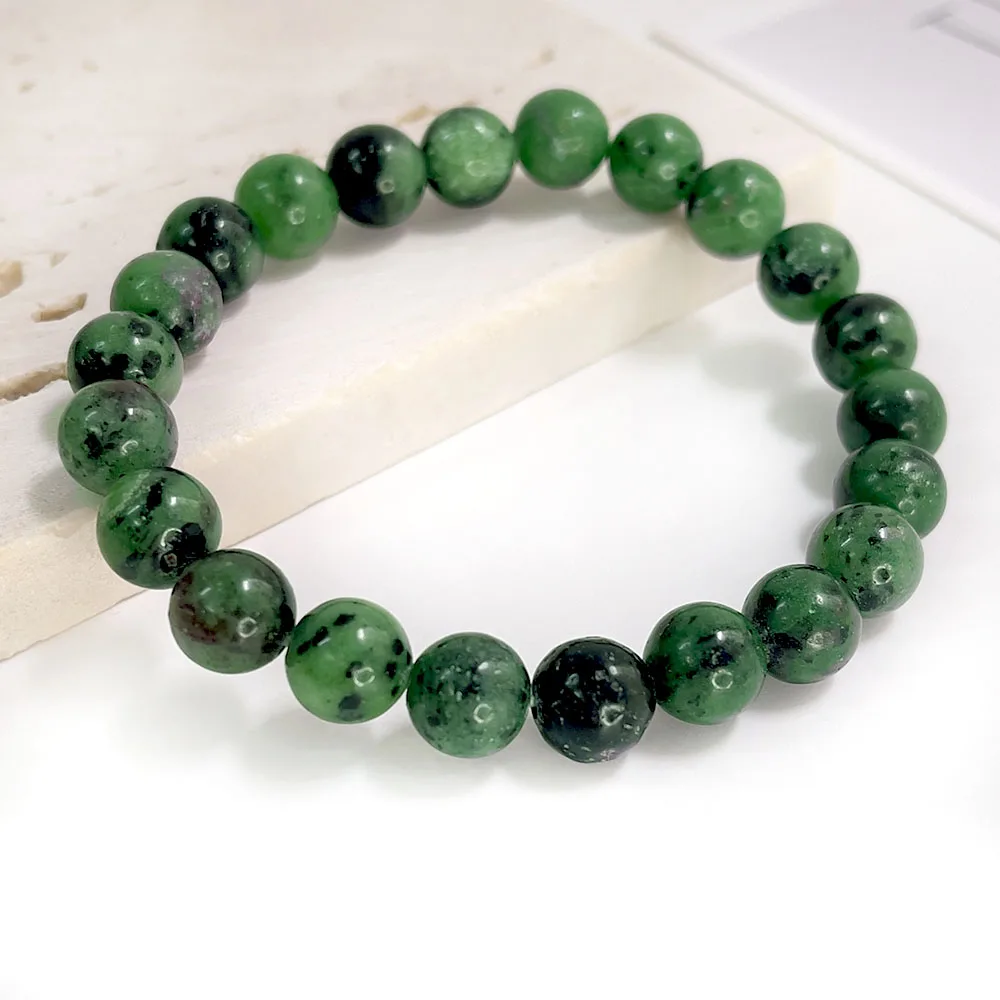 Natuursteen Kralen Armband Voor Vrouwen Mannen Agaat Crystal Kwarts Aquamarines Jades Sieraden Agaten Elastische Armband Armbanden 6 8Mm