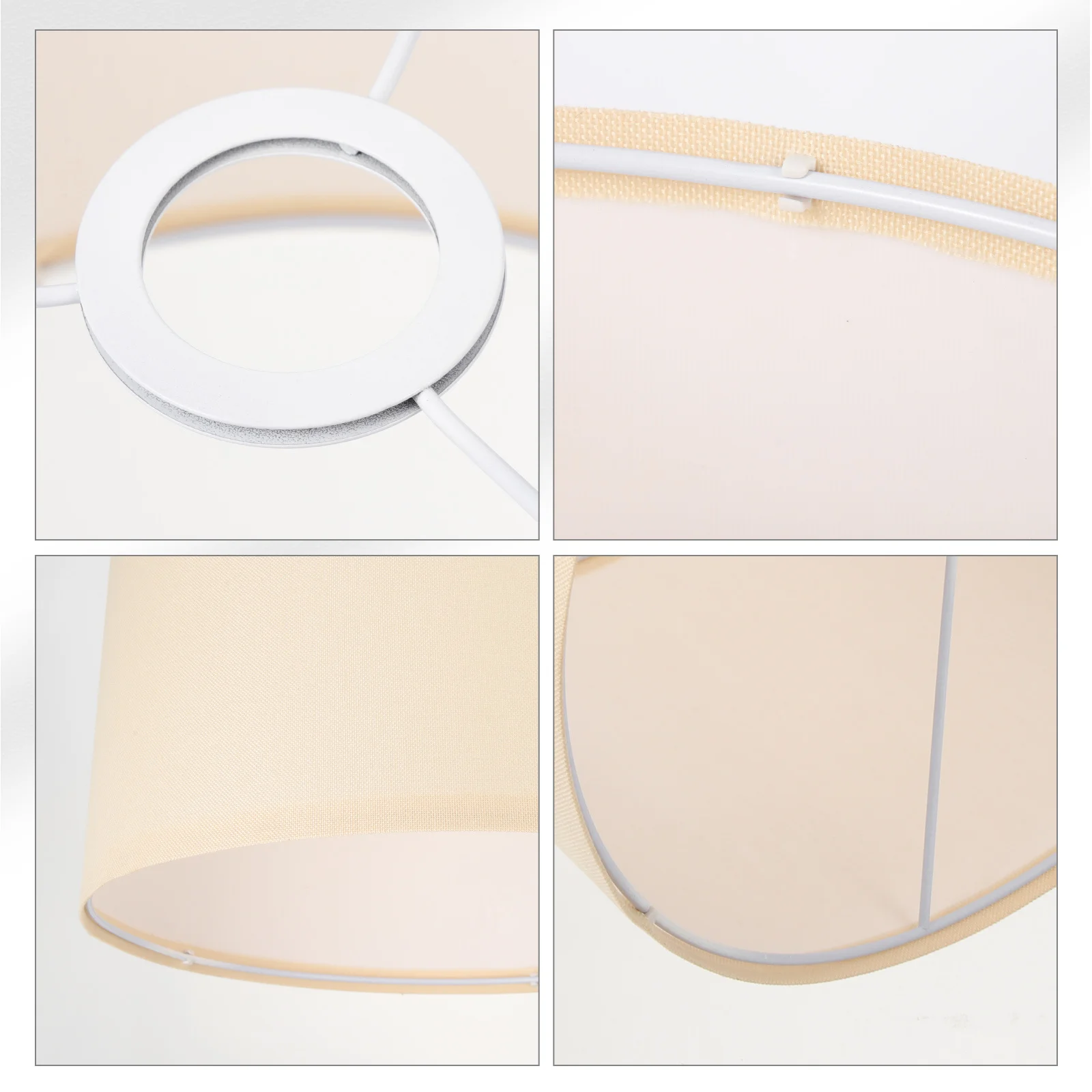 عاكس الضوء من الكتان البيج المنزلي، تصميم بسيط وقوي لحماية العين، ضوء ناعم لغرفة النوم وغرفة المعيشة، غطاء مصباح أرضي حديث #3