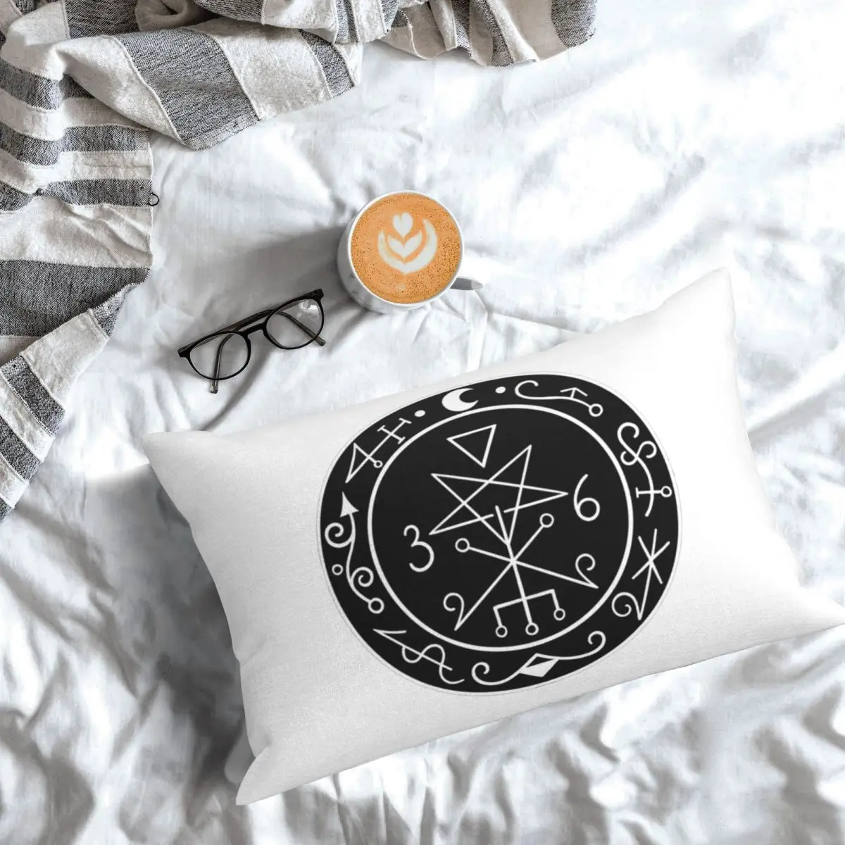 Lilith Sigil Rectangle Pillowcase Cushion Cover Decor Bedroom Bed Home Comfort Throw Pillow