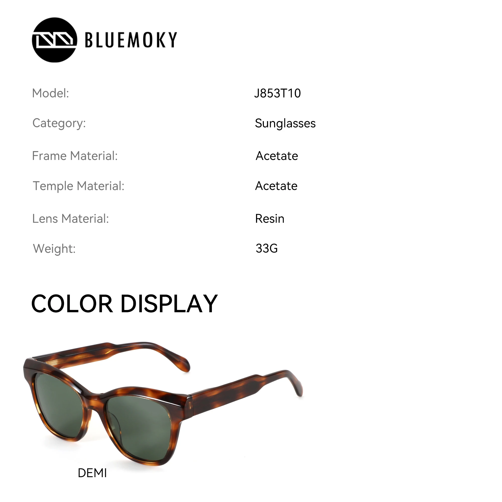 BLUEMOKY XS Size Fashion Butterfly Acetate UV400 Polarized Prescription Sunglasses For Women Photochromic Optical Sun Glasses