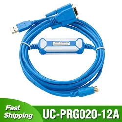 UC-PRG020-12A for Delta DVP PLC Programming Cable IFD6601 Download Line USB Convert RS232