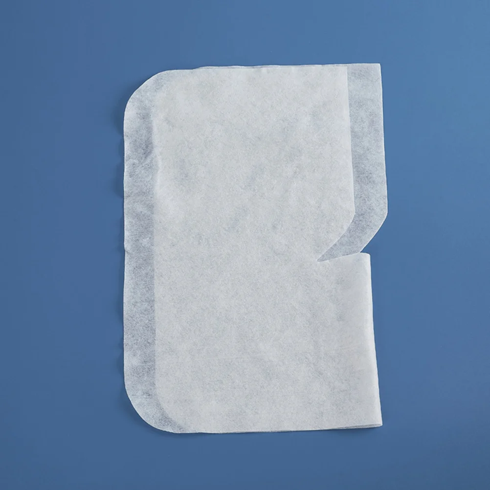 100Pcs Sarung Bantal Pijat Sekali Pakai Bahan Nonwoven Lembut dan Bernapas, Alas Sandaran Kepala untuk Spa Salon, Penutup Tempat Tidur Pijat dengan Lubang