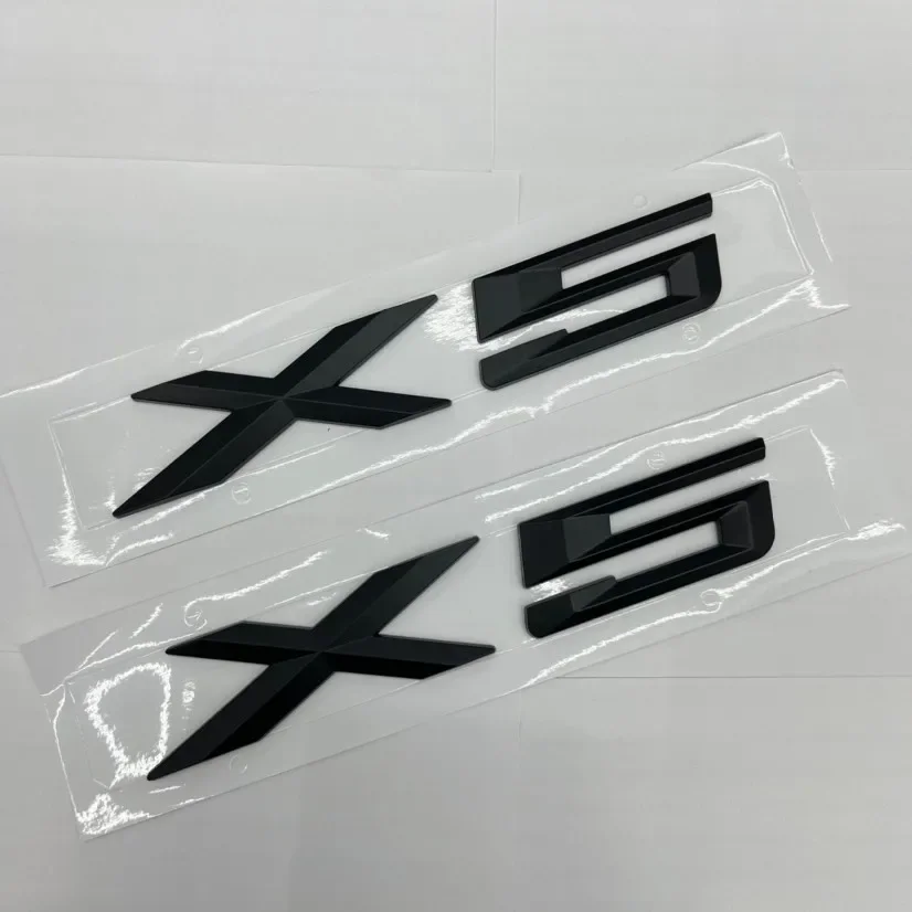 For BMW X 5 E70 ‎E53 ‎F15 X5 Letter Trunk Emblem Rear Badge Decal Sticker Black Brand New And High Quality