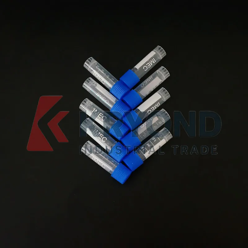 500pcs 1.8/2ml Cryovial Cryopreservation Tube Cryogenic Vials Plastic Reagent Bottle with Silica Gel Washer Original Product