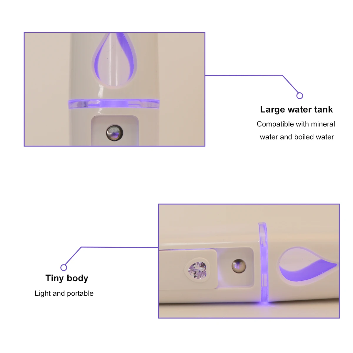 

1pc Handheld Nano Mist Sprayer Portable Mini Face Spray Device Moisturizing Compact Lightweight Skincare Tool Dry Skin Solution