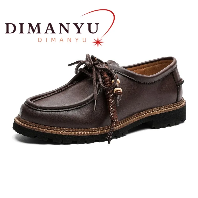 DIMANYU Men's Oxford Shoes British Retro 2026 Fall New Casual Men's Shoes Mocassin Daily Walking Loafers Breathable Men 