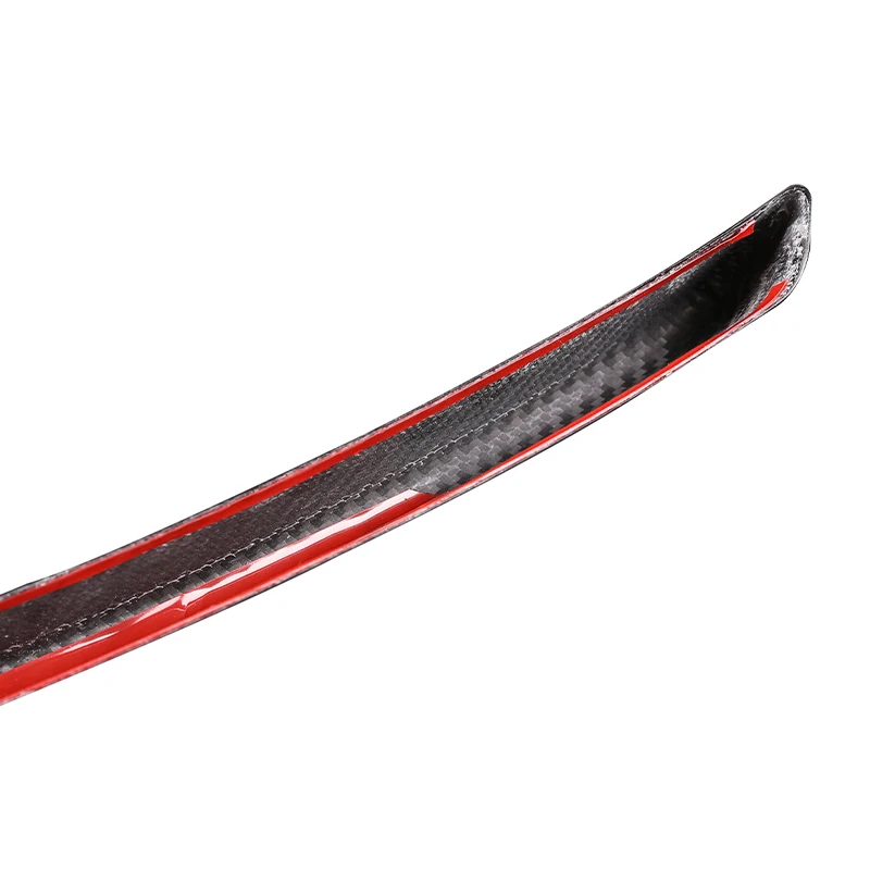 For Alfa Romeo Giulia Stelvio 2017-2026 Real Carbon Fiber Car Front Grilles V Frame Decoration Trim Sticker Logo Ring Cover view 3