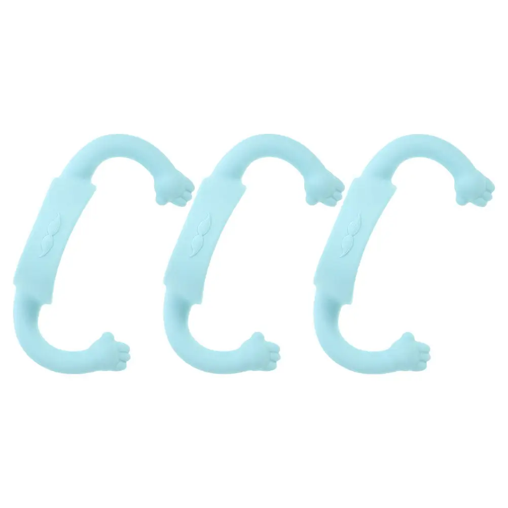 

3Pcs Silicone Baby Bottle Handles for Infant Toddler Milk Bottle Grip Soft Feeding Bottles Handle Baby Nursing Accessories