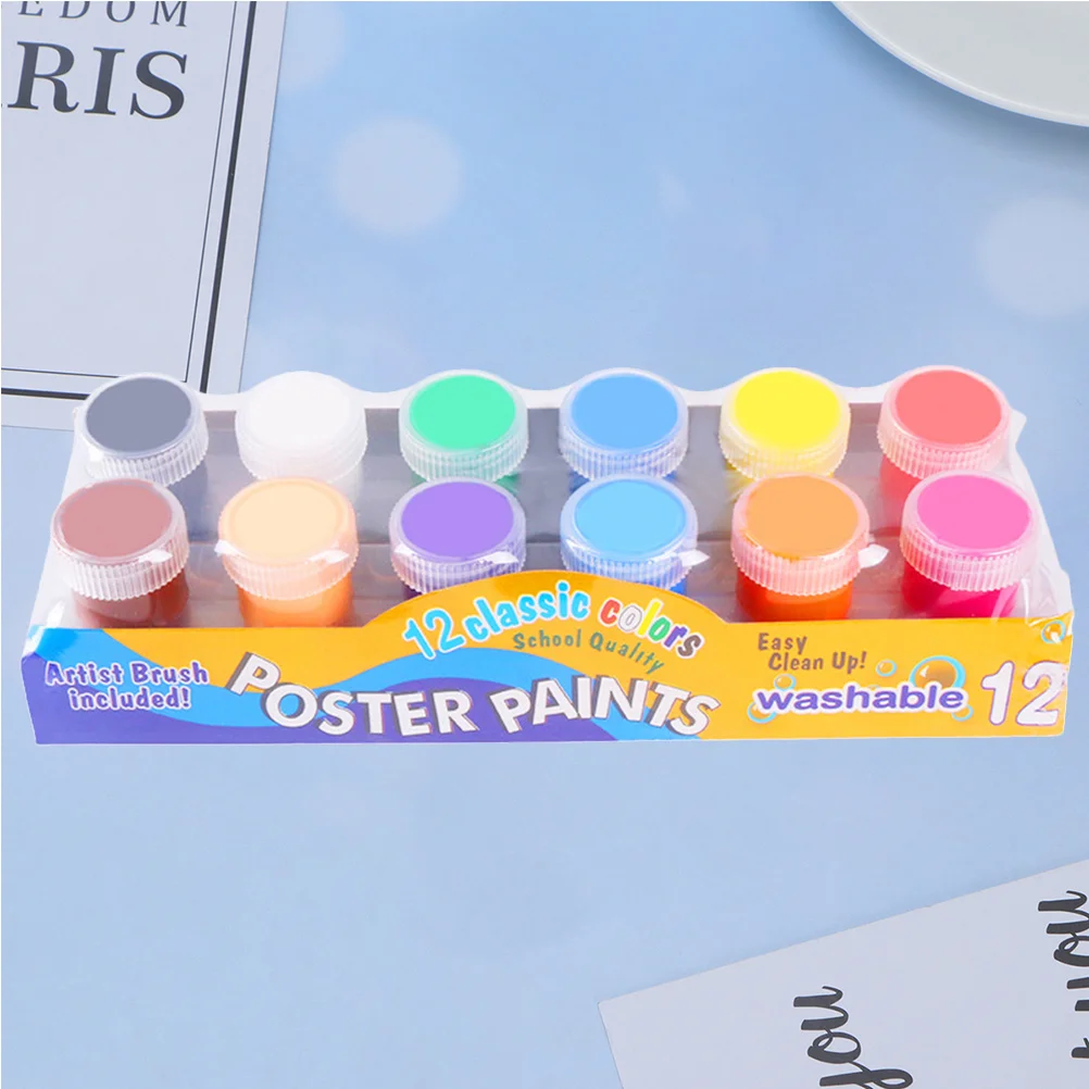 

20Ml Acrylic Paint Set Finger Graffiti Pigment Kit Washable Palm Painting Colors Craft Supplies Wall Art Decor Diy