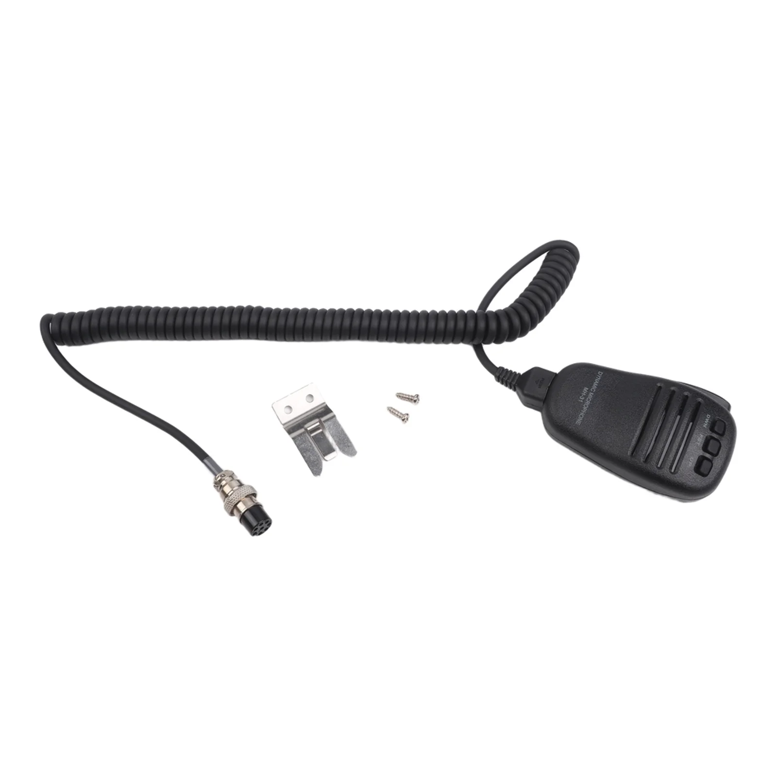 Approx. 90 * 55 * 30mm 3.54 * 2.16 * 1.18 Inches excluding Cable Hand Mic Spiral Cable Mic Large PTT Button For Yaesu FT-847
