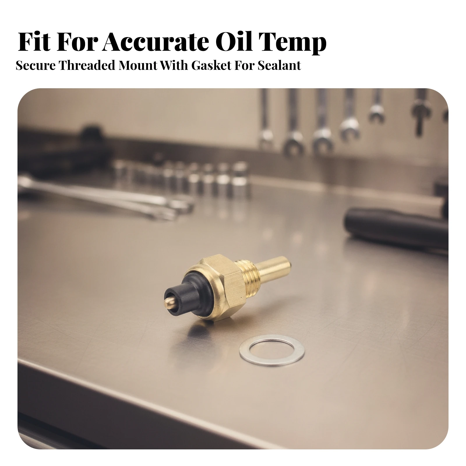 Motorcycle Oil Temperature Sensor OEM Oil Temperature Sensor Accurate Threaded for Workshop Repair