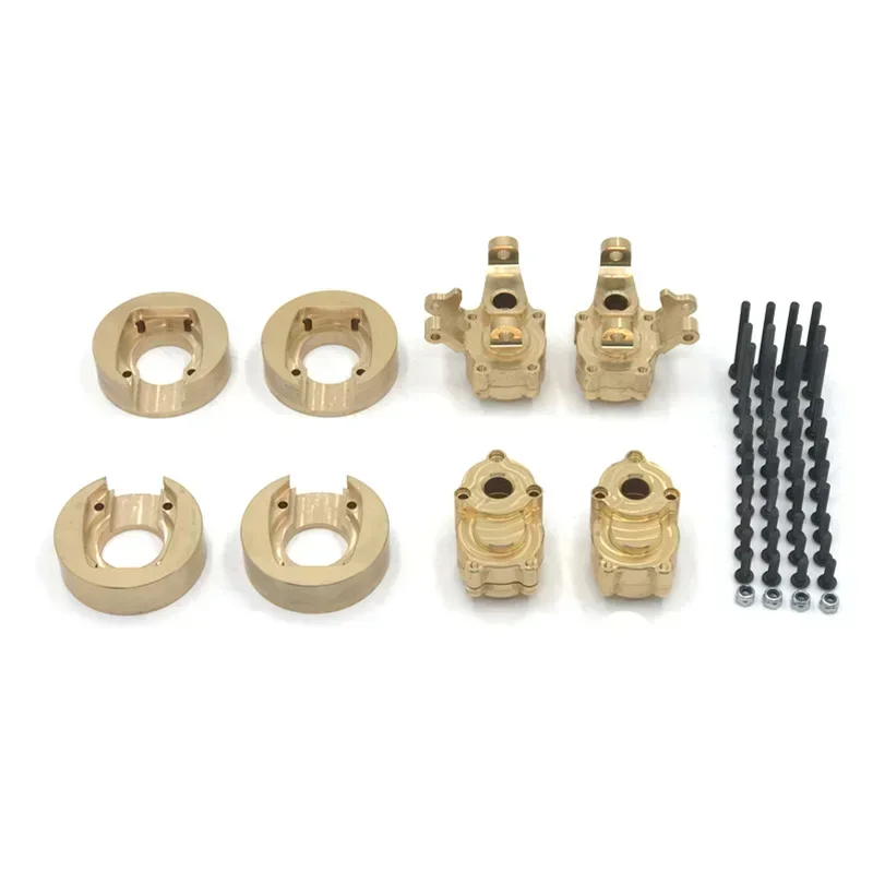 RC Car Upgrade and Modification Brass Counterweight Front and Rear Cups for YK4102 4103 4082 6101  Rc Model Crawler Car Truck