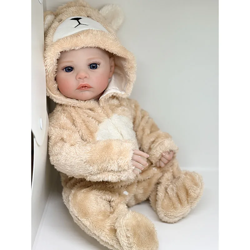 45cm Cute Baby Meadow Handmade 3D Skin Multiple Layers Painting  Cotton Body or Silicone Vinyl Body Doll