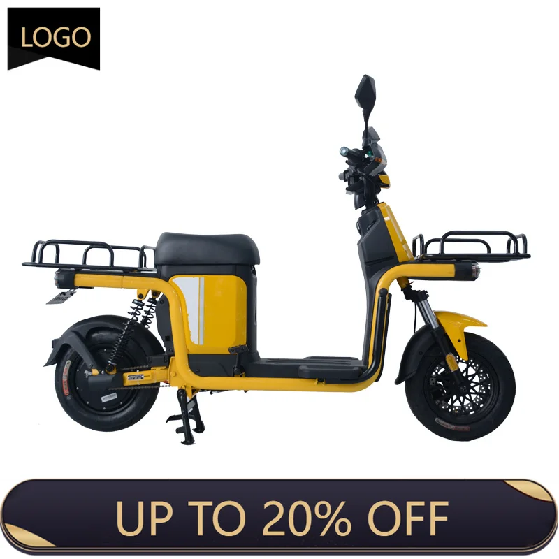 QQA Hot Sale Delivery Electric Bicycle 800W 60v Lead Acid Battery Electric Scooter Delivery Electric Bicycle Fast Food Goods