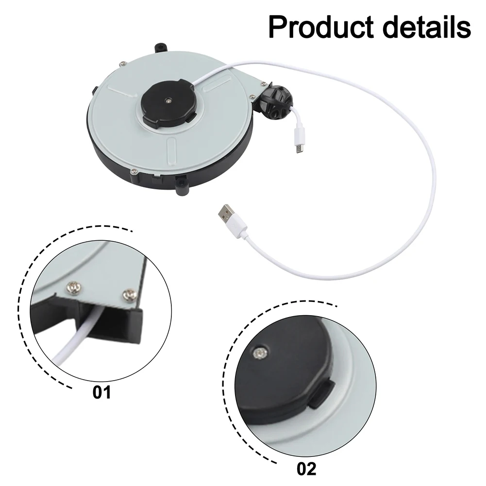 

1pc Automatic Retractable Power Cord Reel 3-meter 220V/50Hz Extendable Camping Power Cord Reel Protective Cover