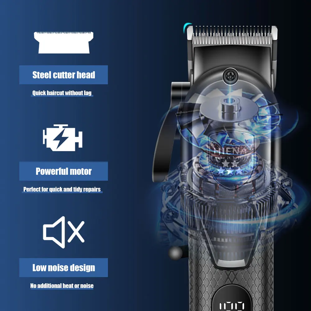 Машинка для стрижки волос Перезаряжаемые машинки для стрижки волос для мужчин Набор из 2 предметов с масляной головкой и электрическими триммерами Идеально подходит для домашнего использования