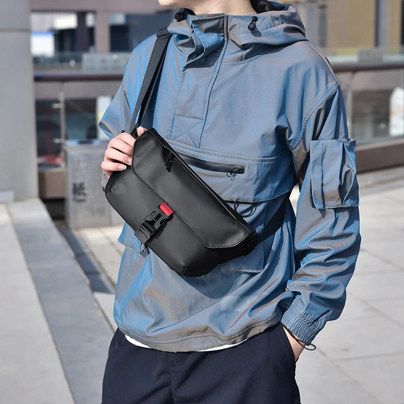 

Crossbody Bag Sports and Versatile Fashion Casual Cycling Trend Outdoor Hiking Camping Crossbody Bag Street Motorcycle Chest Bag