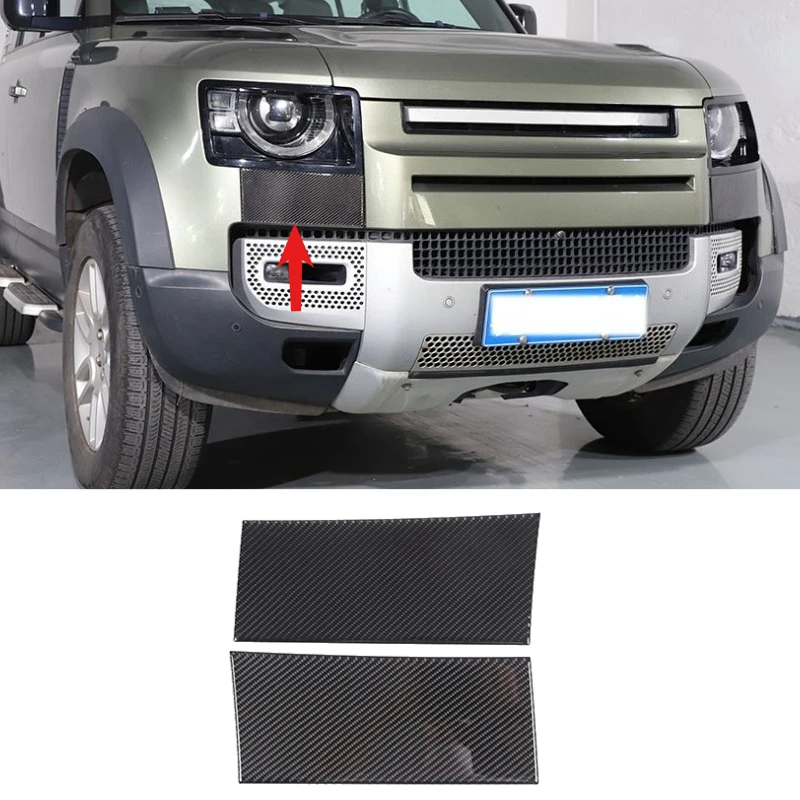 

Soft Carbon Fiber Car Headlights Side Cover Trim Sticker For Land Rover Defender 90 110 130 2020-2025 Car Accessories