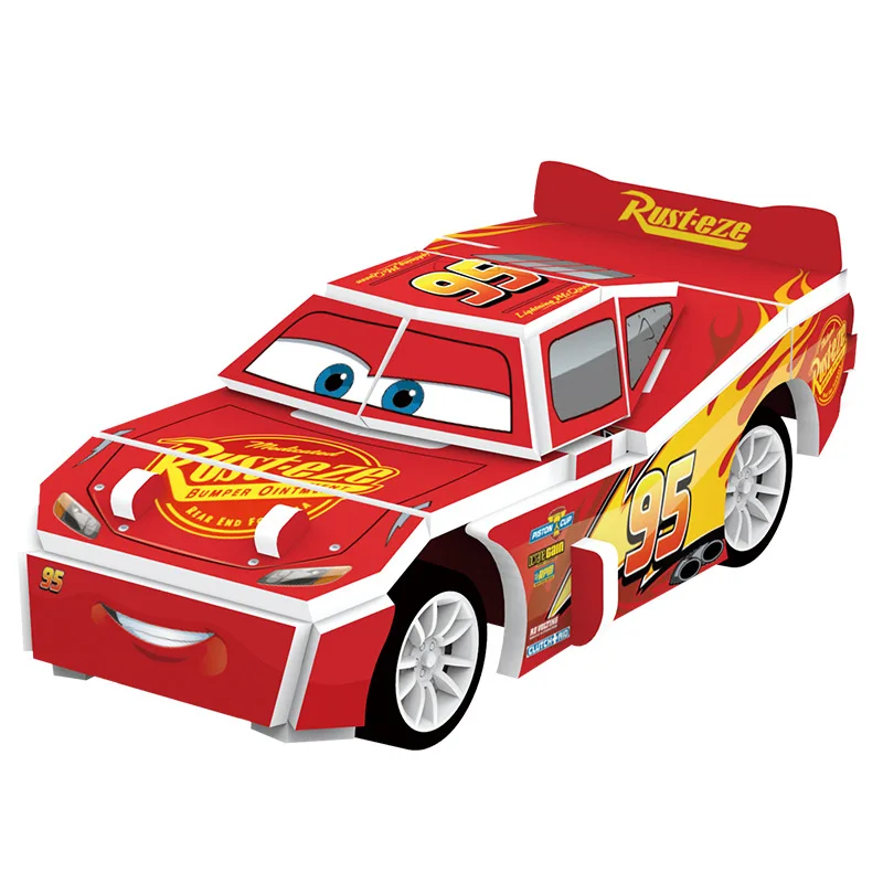 Disney 3d  cars puzzles handmade models kids boy Action Figures