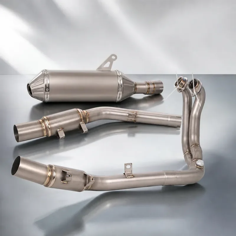 Titanium Alloy Full Exhaust System Muffler Link Pipe Escape for Kove 800X ADV Adventure Rally Pro Muffler with DB Killer