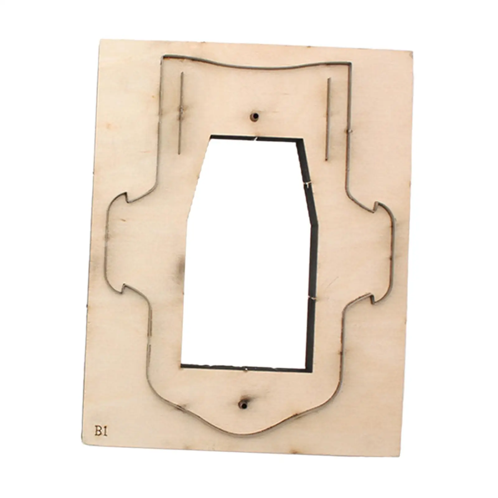 Card Holder Templates Wooden Coin Bag DIY Folded Card Holder Metal Blade Leather
