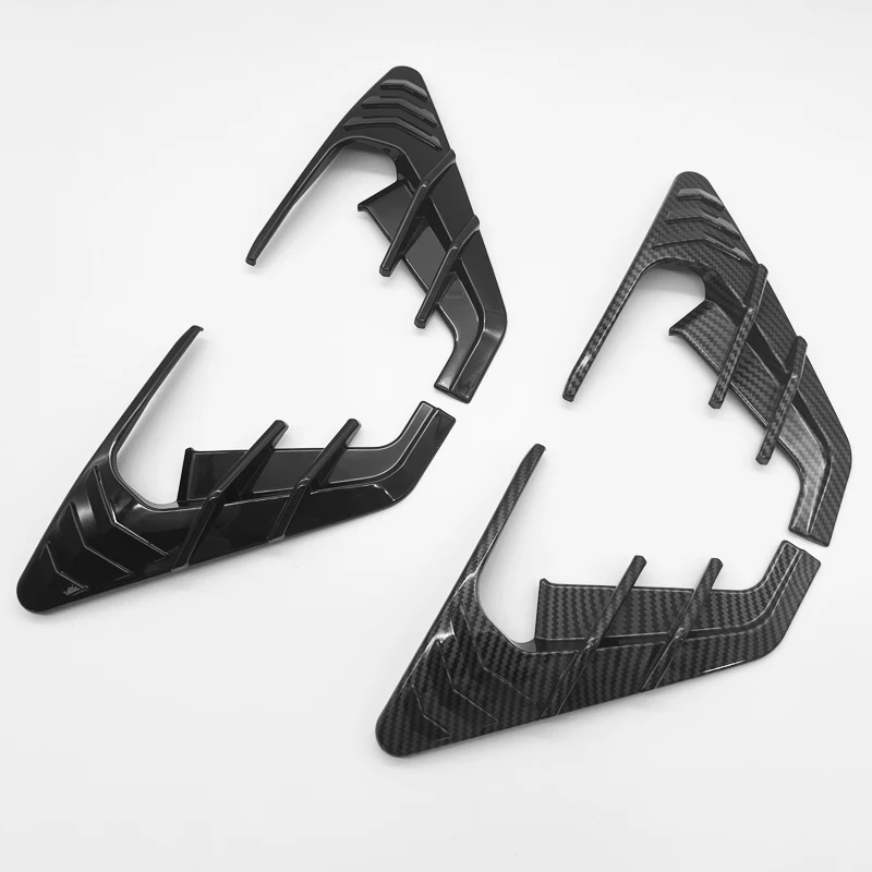 For Tesla Model 3 Model Y Side Camera Flanks Covers Spoiler Decorative Protector Guards Dustproof Carbon Car Accessories