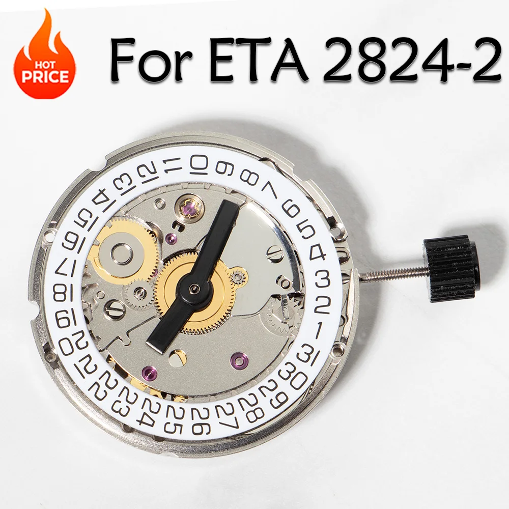

Запасной механизм China 2824 для механического часового механизма ETA 2824-A2, с указателем даты на 3 часах, для наручных часов.