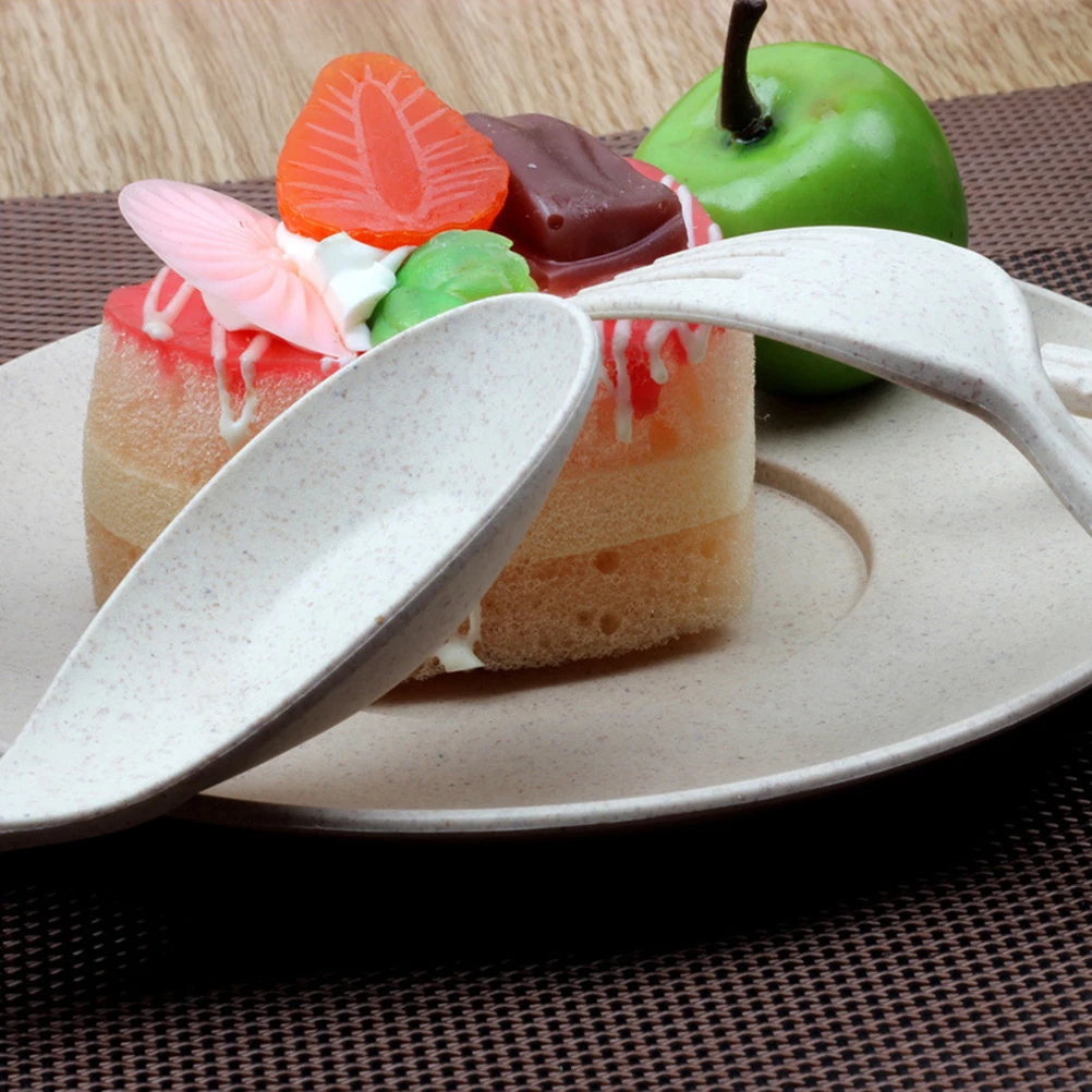 

6 шт., биоразлагаемое волокно из пшеничной соломы, удобный пищевой набор посуды, можно мыть в посудомоечной машине, микроволновая печь, безопасный, легкий вес