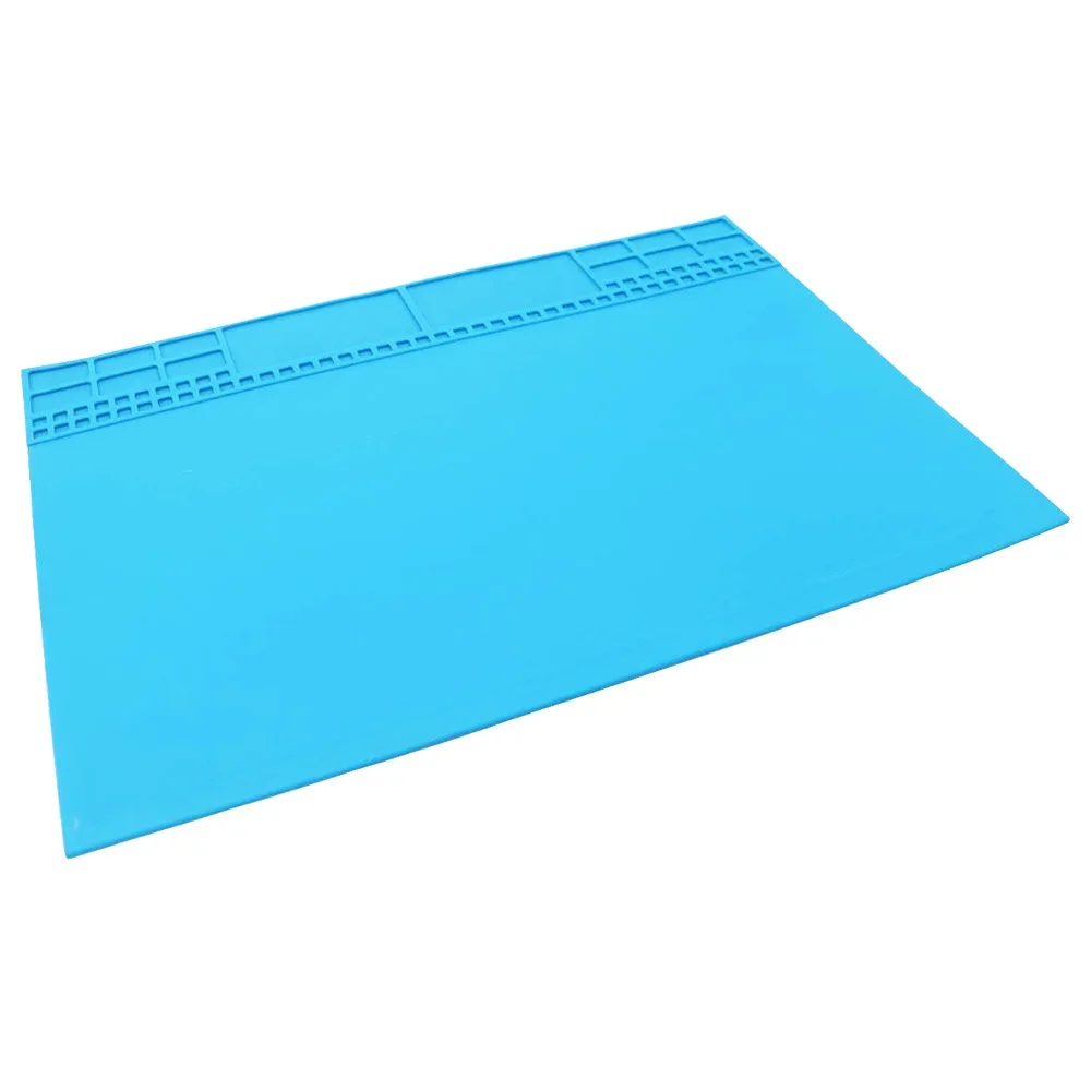 Baru Diskon Besar 35X25Cm Kualitas Tinggi BGA Bantalan Solder Silikon Isolasi Panas Perbaikan Pemeliharaan Platform Alas Meja dengan Magnetik