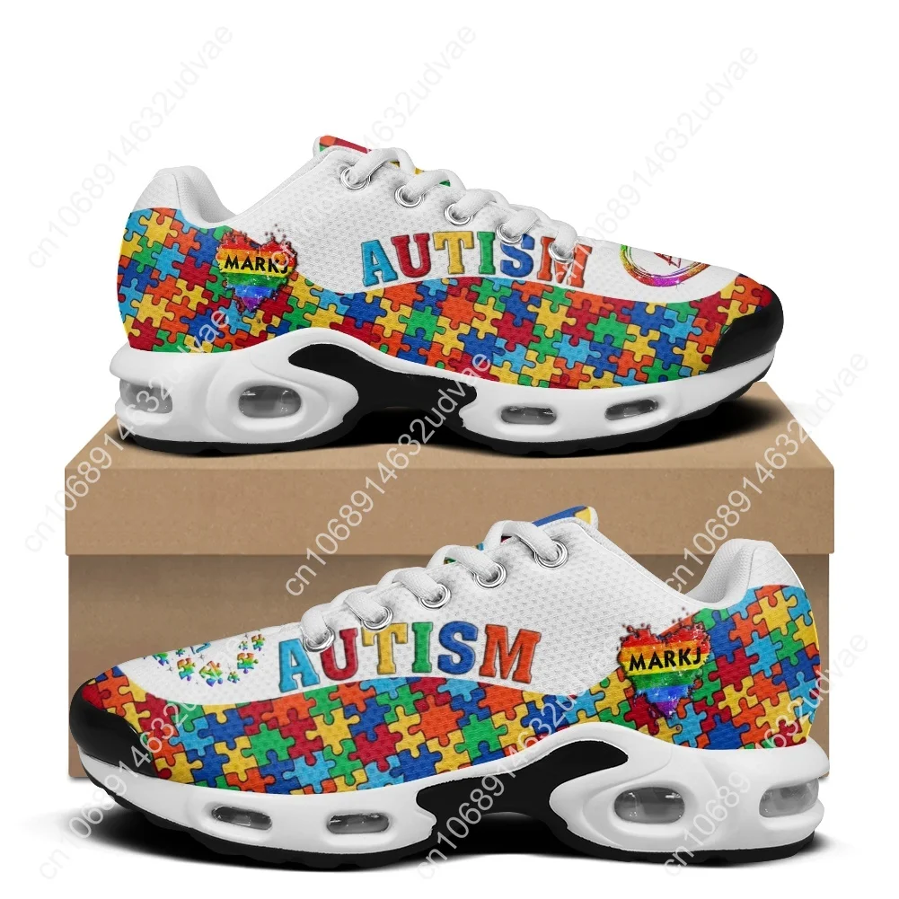 

Autistic Spectrum Disorders Air Cushion Sneakers Mens Womens Teenager Sports High Quality Custom Mesh Sneaker